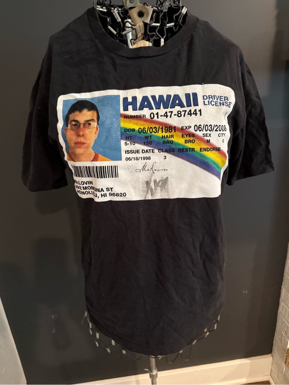 Superbad ‘McLovin’ ID t-shirt